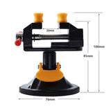 Miniature Bench Vise Premium Stable Clamping Wide Application Technical Workbench Vise Rotary Hand Drill Suction Cup Fixed Frame