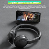 USB Wired Headset On Ear Computer Headphone Call Center Earphone with Noise Cancelling Microphone Mic Mute Adjustable Headband