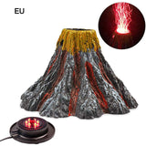 New Aquarium Volcano Ornament Light Night Kit Air Bubbler Desktop Decorations for Fish Tank Aquarium Bubbler Gift with LED Light