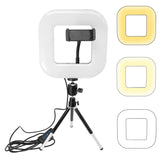 Photographic Lighting Dimmable USB LED Light 3 Light Modes Table Lights With Tripod Stand And Phone Holder For Live Streaming
