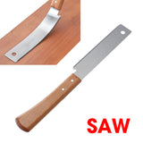 12 inch Japanese Saw Sharp Double-edge sawtooth Steel Flexible Blade Small Hand Saw for Flush Cut Trimming Woodworking Tools