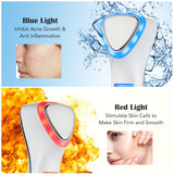 LED Hot Cold Face Massager Photon Cryotherapy Skin Rejuvenation Tightening Wrinkles Reduce Vibration Face Lifting Beauty Device
