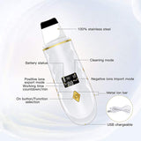 Ultrasonic Skin Scrubber Vibration Face Spatula Blackhead Remover Facial Scrubber Shovel Facial Lifting Cleaner EMS Massager NEW