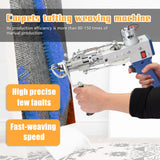 Electric Carpet Tufting Weaving Machine Flocking Device Industrial Embroidery Tool Cut-Pile Loop-Pile Knitting Equipment