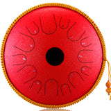 steel Tongue Drum 14 inch 14 tone  Drum Handheld Tank Drum Percussion Instrument Yoga Meditation Beginner Handpan