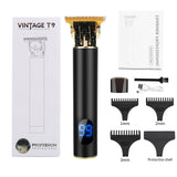 LCD Hair Clippers Professional Hair Cutting Machine Hair Beard Trimmer For Men Barber Electric Shaving T-Outliner Men