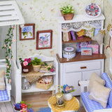 Doll House Furniture Diy Miniature 3D Wooden Miniaturas Dollhouse Toys for Children Birthday Gifts Casa Kitten Diary H013