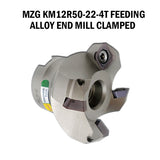 MZG KM12R50-22-4T KM12R63-22-4T KM12R80-27-5T Feeding Alloy End Mill Clamped Fast Face Milling Cutter Machine Tools Accessories