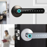 Fingerprint Door Lock Smart Bluetooth Password Handle Lock APP Unlock Keyless Entry Works For IOS/Android Home Security