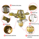 Household Garden Irrigation Sprinklers Rotating Practical Irrigation Sprinkler Adjustable Large Area Coverage Outdoor Supplies
