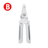 Multifunctional 6/9 In1 Wire Stripper Pliers Wire Cutters Electrician Electric Cable Peeling  Winding Wire for Peeling Tools