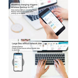 Wireless Fast Charger 15W Data Back Up Transfer Pad Station for Android/ iPhone, Two-Way Data Transmission