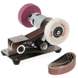 Mini Electric Belt Sander DIY Angle Blade Sharpening Machine Polishing Grinding Machine Desktop Cutter Edges Power Tool