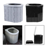 Outdoor Portable Toilet Folding Travel Commode Toilet Seat ABS Plastic Car Multiple Function Toilet Home Storage Stool
