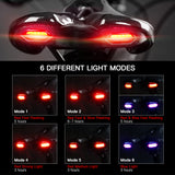 Bike Saddle Bicycle Soft Saddle with USB Charging Warning Taillight Breathable Seat Cushion for Mountain Bike Road Bike seat