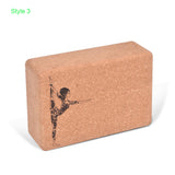 Soft Nature Wood Yoga Brick Cork Yoga Block Body shaping Gym and home work out Eco Friendly