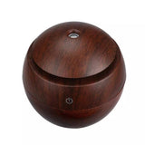 Mini Atomizing Humidifier Ultrasonic Home Creative Wood Grain Desktop Mute Aroma Diffuser Air Humidifier