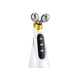 3D EMS Facial Massager Roller Beauty Instrument Anti Aging Wrinkles Tool Facial Lifting Rechargeable V-Face Slimming 2023