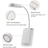 Desk Lamp Eye-Caring Table Lamps, Dimmable Office Lamp with USB Charging Port, 3 Color Modes,3 Brightness Levels