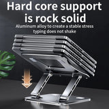 Laptop Stand Height Adjustable Aluminum Alloy Notebook Stand Compatible with 10-17 Inch Laptop Portable Laptop Cooling Holder