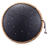 new Steel Tongue Drum 14 Inch 15 Tone Drum Handheld Tank Drum Percussion Instruments Yoga Meditation Music Lovers Beginner Gift