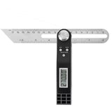 Stainless Steel Gauge Electronic Level Digital Protractor Sliding Angle Finder Battery Operated T Bevel Inclinometer 360 Degree