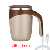 New Upgrade Automatic Self Stirring Magnetic Mug 304 Stainless Steel Coffee Mixing Cup Lazy Blender Smart Mixer Thermal Cup