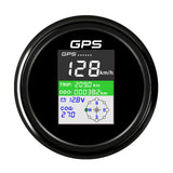 Digital GPS Speedometer Screen Red Backlight IP67 Waterproof Odometer for Boat