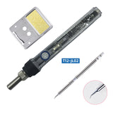75W high-power quick-heat T12 soldering iron digital display soldering iron supports DC12V-24V use T12 soldering iron tip