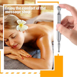 Stainless Steel Manual Acupuncture Pen Trigger Point Massager Deep Tissue Massage Tool For Body Meridian Pain Relief Health Care