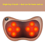 8/18 Heads Multifunctional Cervical Massage Pillow Smart Electric Neck Shoulder Body Massager Hot Compress Car Home Neck Massage