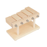 5 Tones Wood Rhythm Block Wooden Percussion Block with Mallet Musical Percussion Instrument  for Yoga Preschool Education