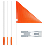Dropship-Safety Flag With Pole,6 Foot Adjustable High Visibility Bike Flag, Brightly Colored Waterproof Safety Flag For Kids Bik