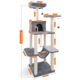 Domestic Delivery Cat Toy Scratching Wood Climbing Tree Mouse Toy Cat Jumping Toy  Climbing Frame Cat Furniture Scratching Post