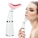 LED Photon Therapy Neck Massage Anti Wrinkles Skin Tightening Beauty Double Chin Slimming Neck Face Massager Face Lifting Device