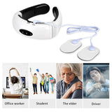 Electric Neck Massager Pulse Back 6 Modes Power Control Far Infrared Heating Pain Relief Cervical Physiotherapy Rechargeable