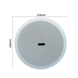 Home Audio Sound System 8inch Ceiling Speaker Background Music 15W Passive Wall Stereo Speaker For Bathroom Kitchen Home Theatre