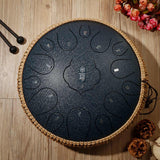 steel Tongue Drum 12.5 inch 15 Tone Handpan Drums Tongue Drum Kit Percussion Musical Instruments Professional Drum Set Beginner
