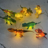 String Lights With Bright Dinosaurs Realistic Looking Dinosaurs Light 8 Leds Children Gift Plastic Toy For Bedroom Decoration
