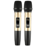 2Pcs/Set Ux2 Uhf Wireless Microphone System Handheld Led Mic Uhf Speaker With Portable Usb Receiver For Ktv Dj Speech Amplifier