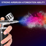 Cordless Airbrush Kit Portable Handheld Airbrush with Recharge Mini Compressor for Makeup/Tattoo/Nails/Cake Decor/Models