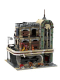 MOC City Architecture Restaurant Building Block Assembly Model Abandoned House Creativity Block Street Children Toys Gifts