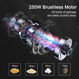 MOOSOO K17U Cordless Vacuum Cleaner 24KPa Powerful Suction 250W Brushless Motor 4in1 Stick Vacuum for Home Hard Floor Carpet Pet