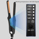Flat Iron Hair Straightener &amp; Professional Styler  Smoothing Iron Hot Comb Curling Brush 2 in 1 Men Beard Straightening Iron