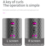 Smart Wireless Automatic Hair Curling Iron Multifunctional USB Rechargeable Hair Curler LCD Display Ceramic Curly Hair Tool