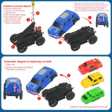 Dinosaur Toys for Kids 3-5 DIY Dinosaur Mountain Assembling Race Track Car Set for Birthday Gifts Christmas Surprises
