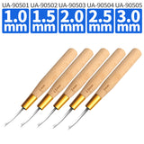 5Pcs/set Gundam Chisel Model Concealed Angle Flat Blade Pusher Curved Engraving Knife Hobby Building Tools Carving