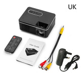 1080P  Mini Projector Home Theater Cinema AV VGA USB Portative Wired