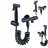 Handheld Toilet Bidet Sprayer Kit 304 Stainless Steel Hand Bidet Faucet for Bathroom Hand Sprayer Gun Shower Head Self Cleaning