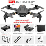 2021 New V4 Rc Drone 4k HD Wide Angle Camera 1080P WiFi Fpv Drone Dual Camera Quadcopter Real-time Transmission Helicopter Toys